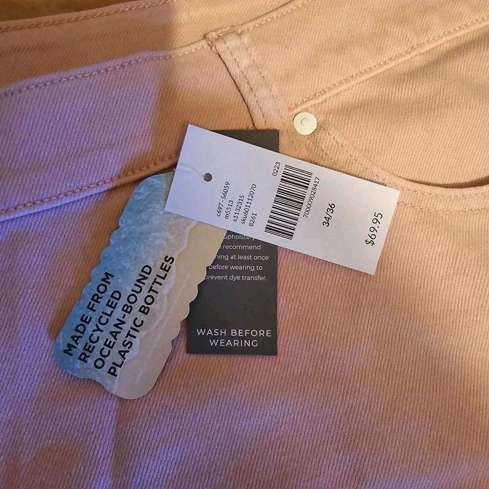 Lane Bryant NWT Women Signature Fit Plus Pink Denim Shorts Sz 34-36 recycled $70
